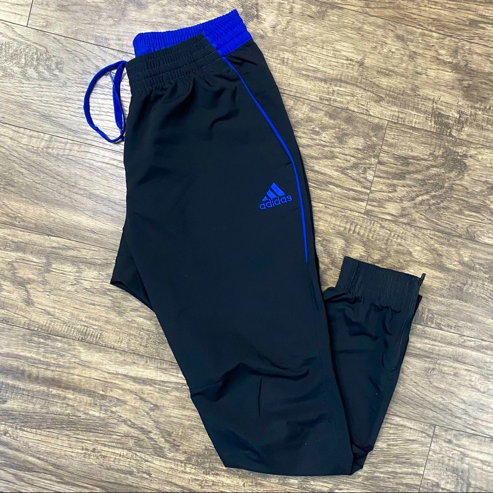 Adidas Men’s Basketball Foundation Tapered Leg Track Pants Athletic Pants Large